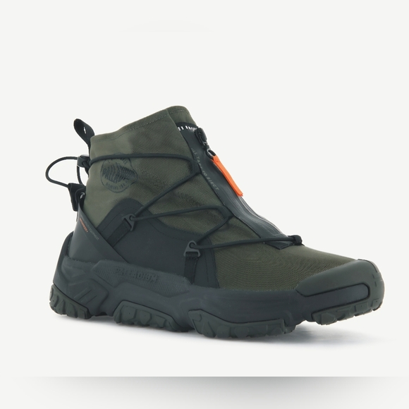 Palladium Other - PALLADIUM OFF-GRID UNISEX OLIVE NIGHT HI ZIP WP BOOTS
